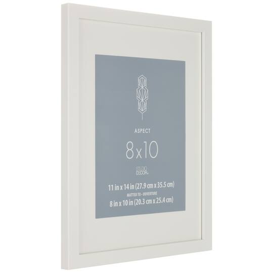 8 Pack: White 8" x 10" Frame with Mat, Aspect by Studio Décor®